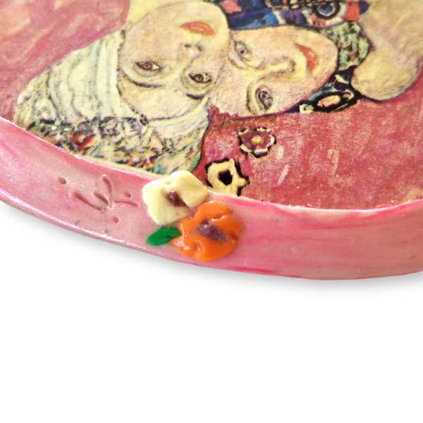 Alice Gamse Handmade Art Pin - After Klimt Painting
