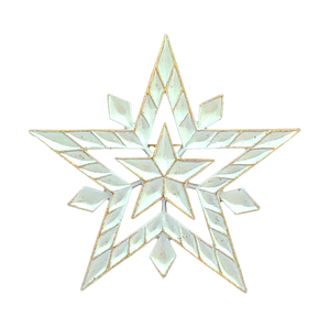 Monet White Fancy Star Brooch
