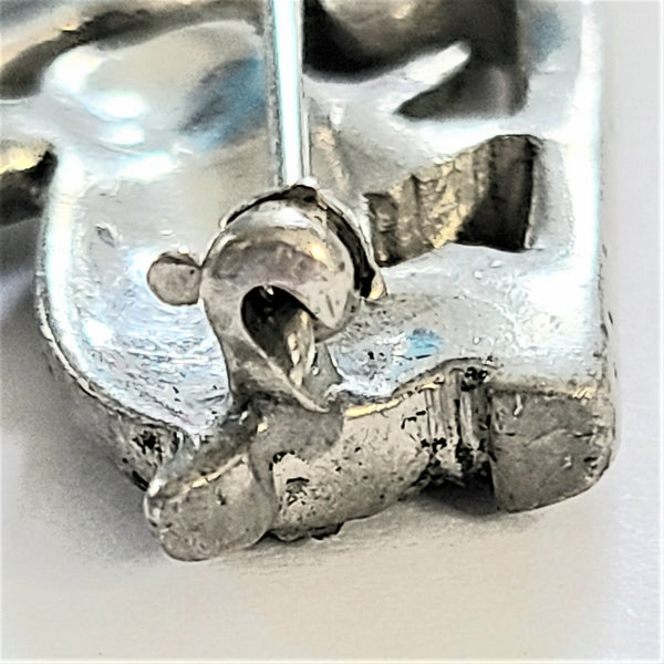 Early Pot Metal Pavé Baby Bunny Storybook Brooch