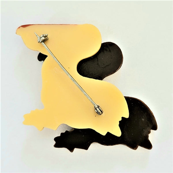 A Pair of Pelicans Plastic Pin