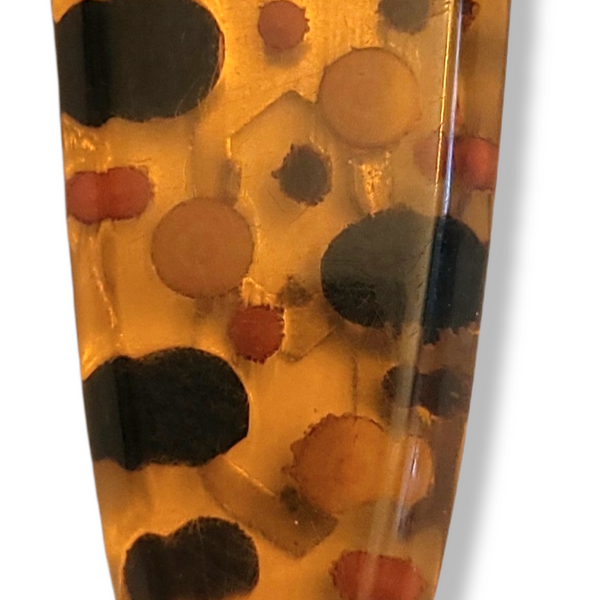 Applejuice Polka Dot Bakelite Dress Clip