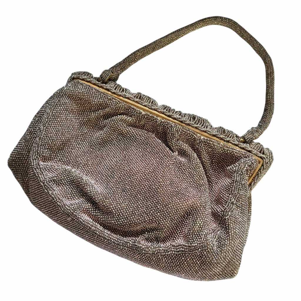 Vintage 1940s French Beaded Handbag
