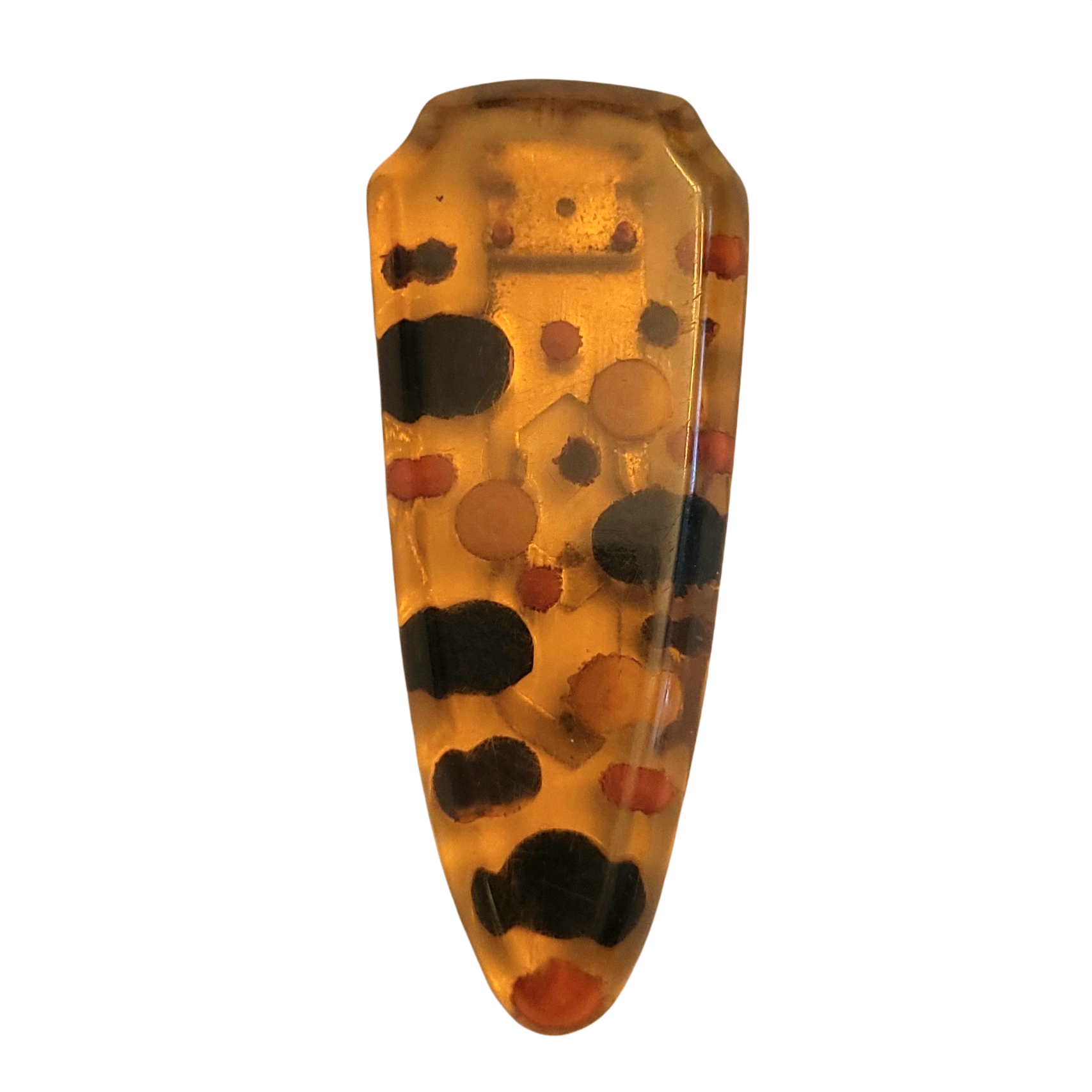 Applejuice Polka Dot Bakelite Dress Clip