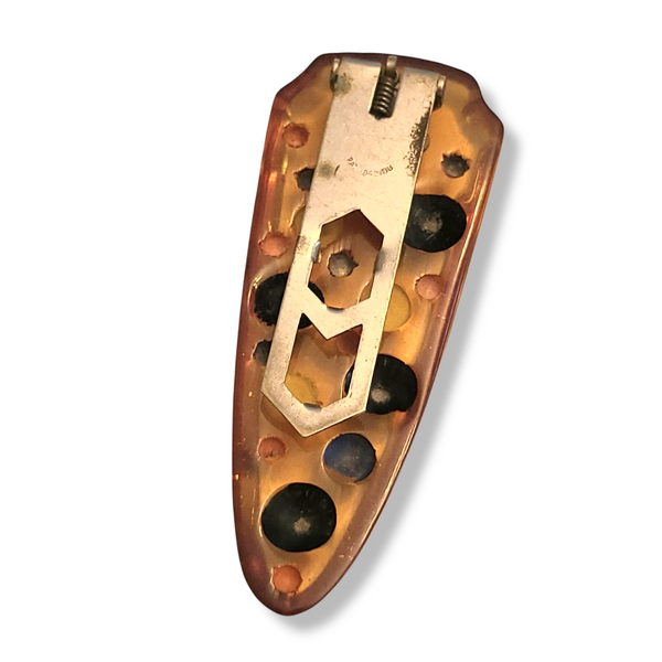 Applejuice Polka Dot Bakelite Dress Clip