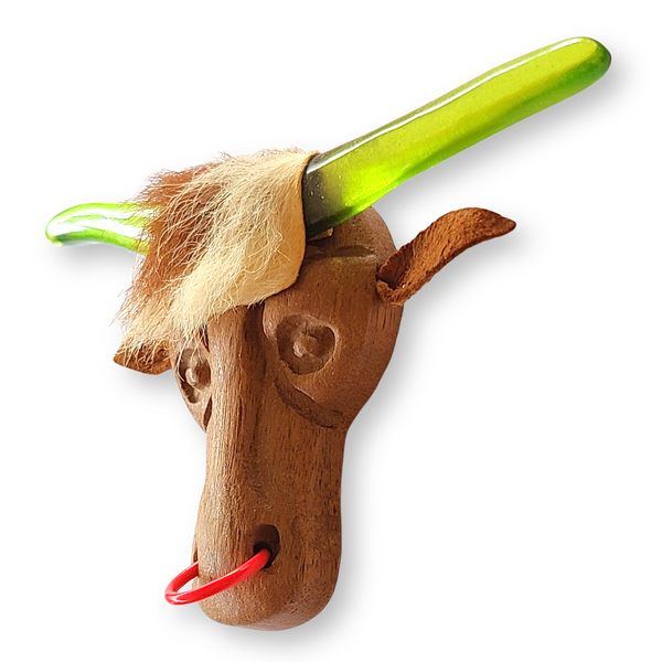 Elzac Wooden Texas Steer Pin