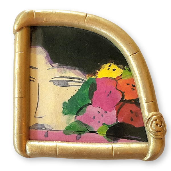 Handmade Art Pin After Walasse Ting Painting - Alice Gamse